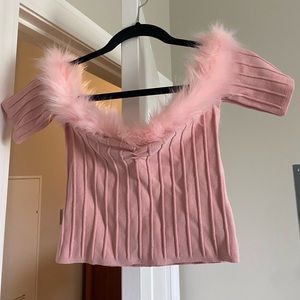 For Love and Lemons pink top